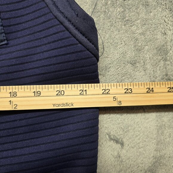 Richmarbert Full Zip Bomber Vest Jacket Mens XL Blue Zipper Pockets Sleeveless - Picture 12 of 13